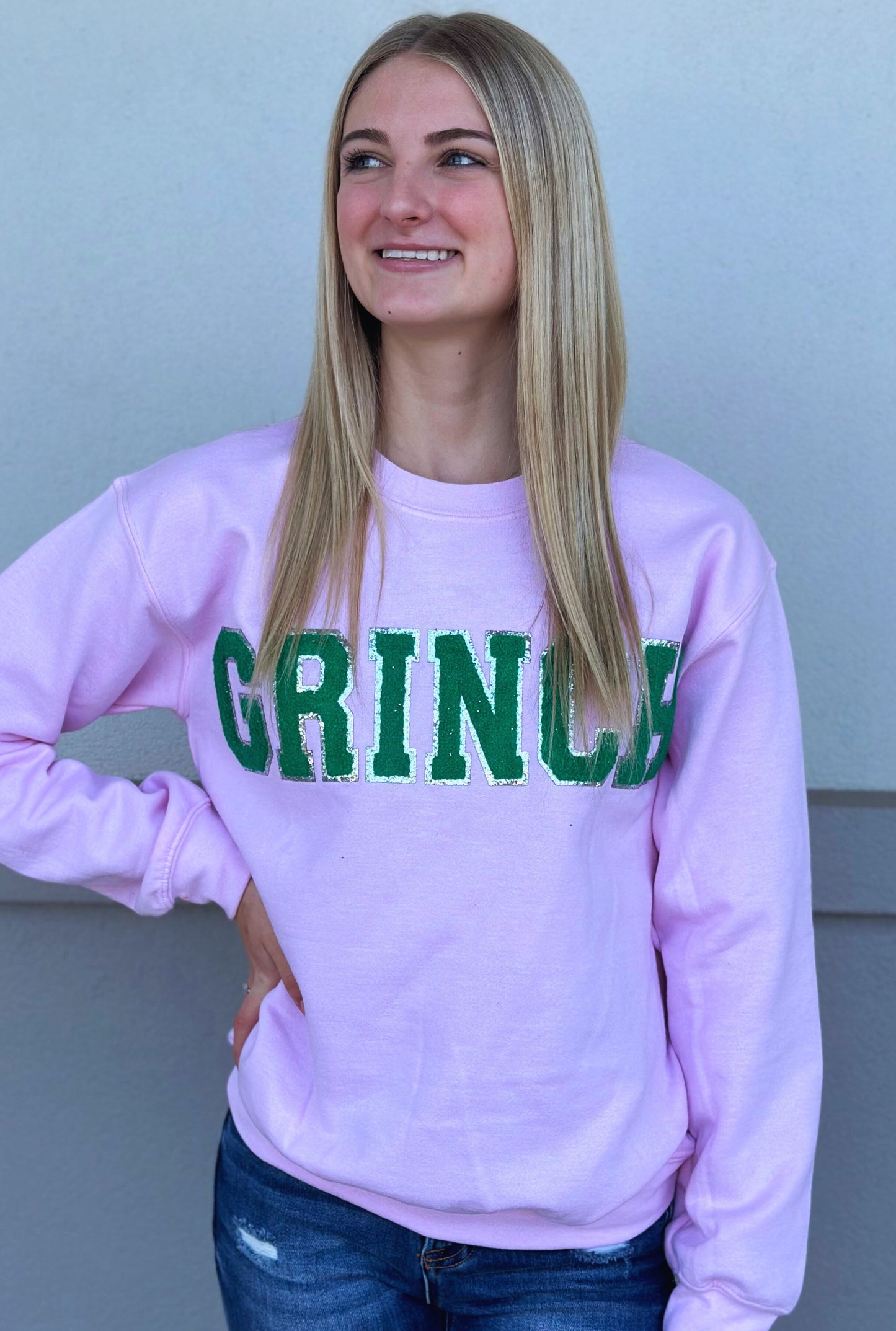 GRINCH PINK SWEATSHIRT