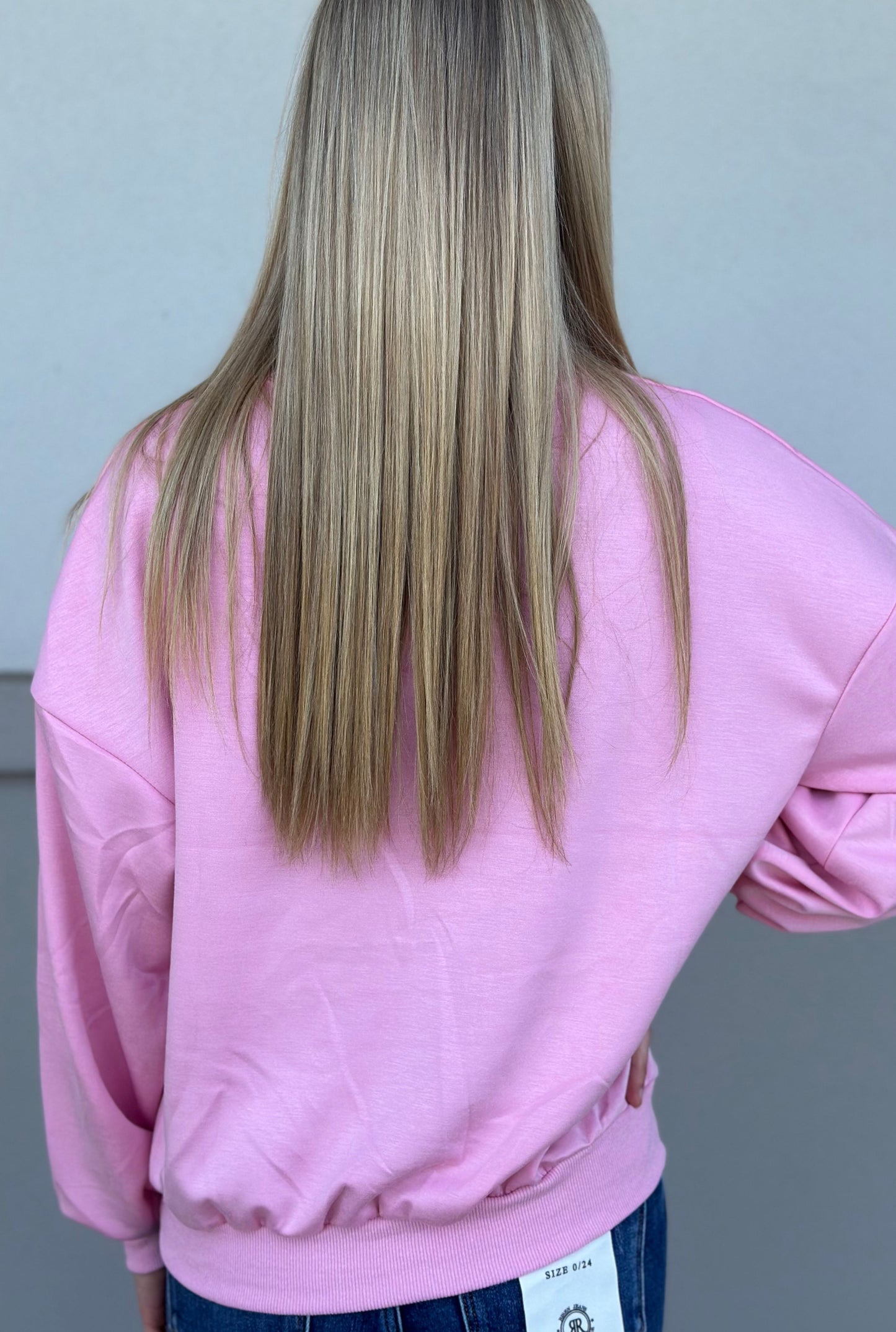 PINK SEQUIN GINGERBREAD SWEATSHIRT