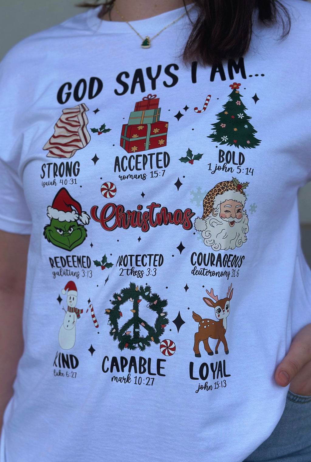 WHITE GOD SAYS I AM TEE