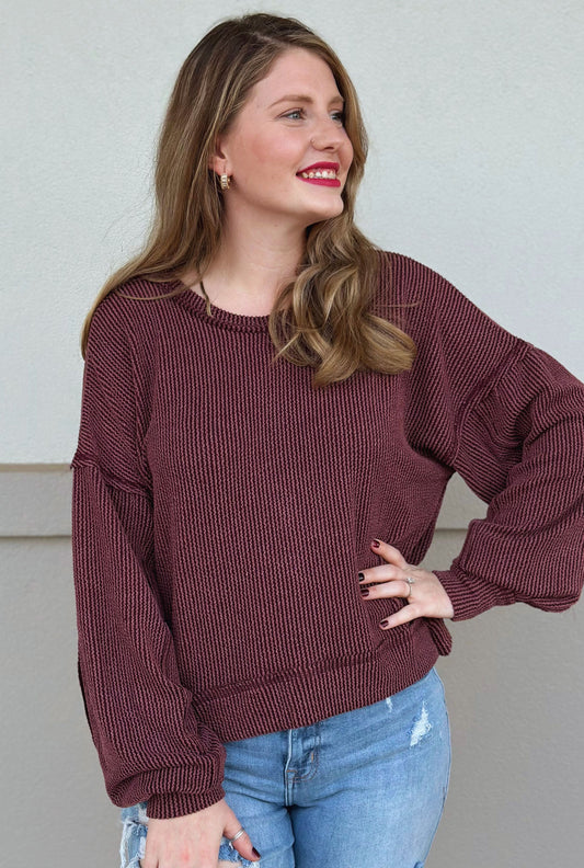 WINE AUTUMN SWEATER