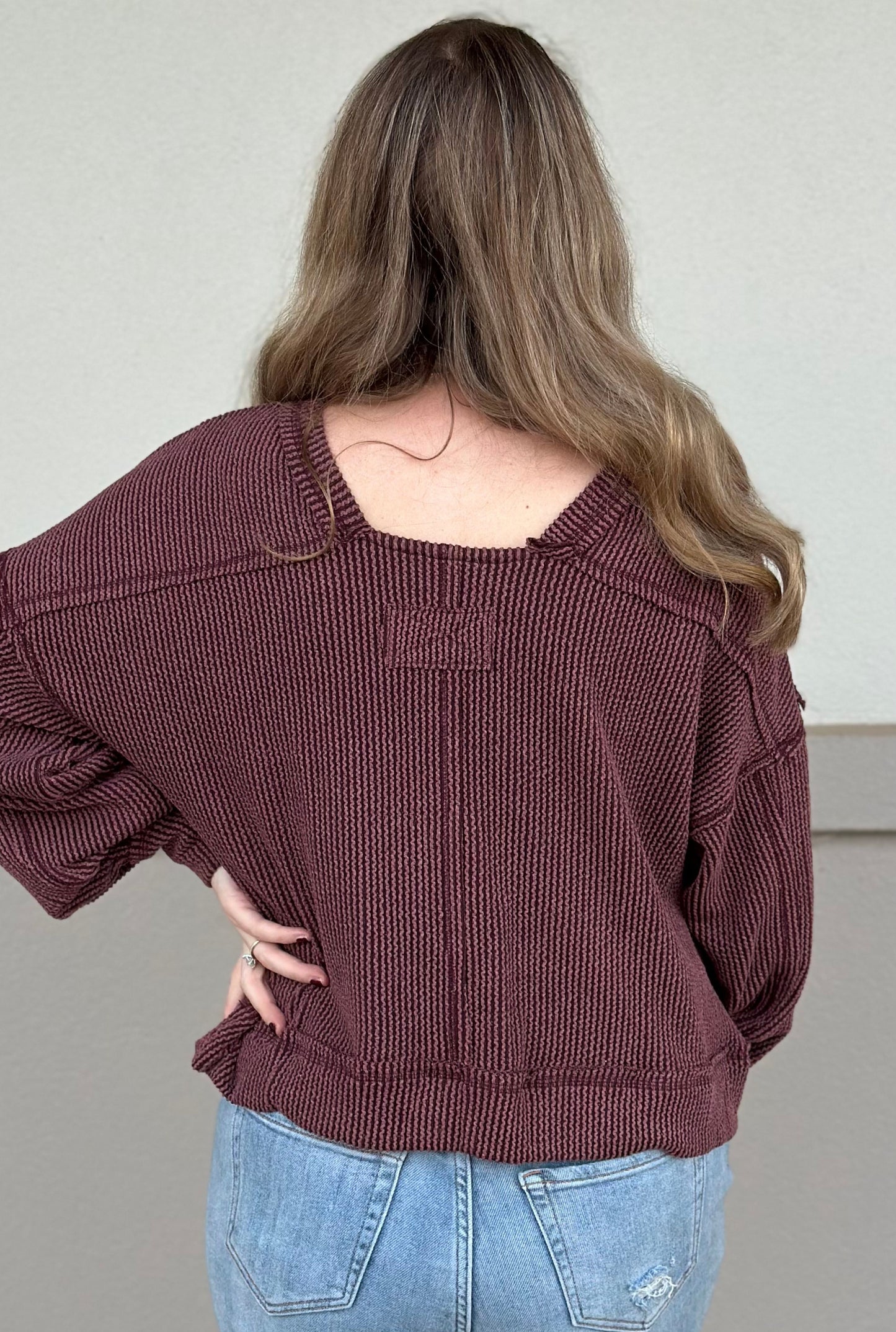 WINE AUTUMN SWEATER