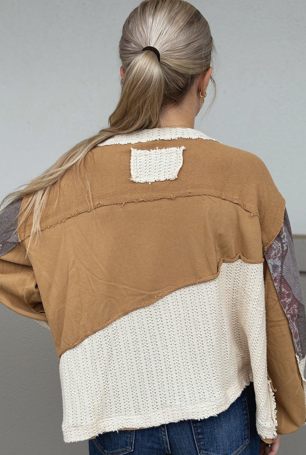 LATTE PATCHWORK PENNY TOP