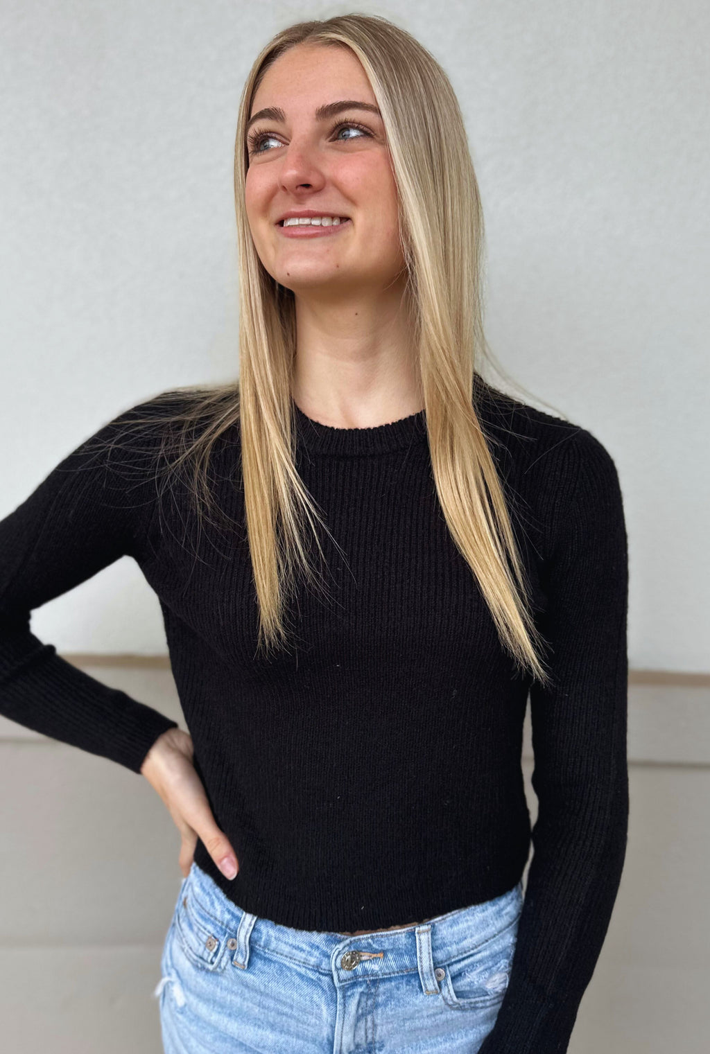 BLACK PERFECT SWEATER WEATHER TOP