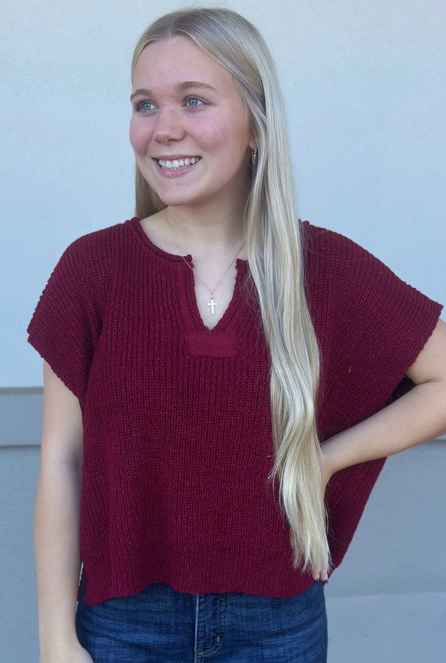 CABERNET HANNAH KNIT TOP