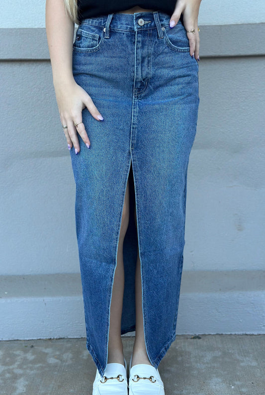 DENIM 90'S MAXI SKIRT