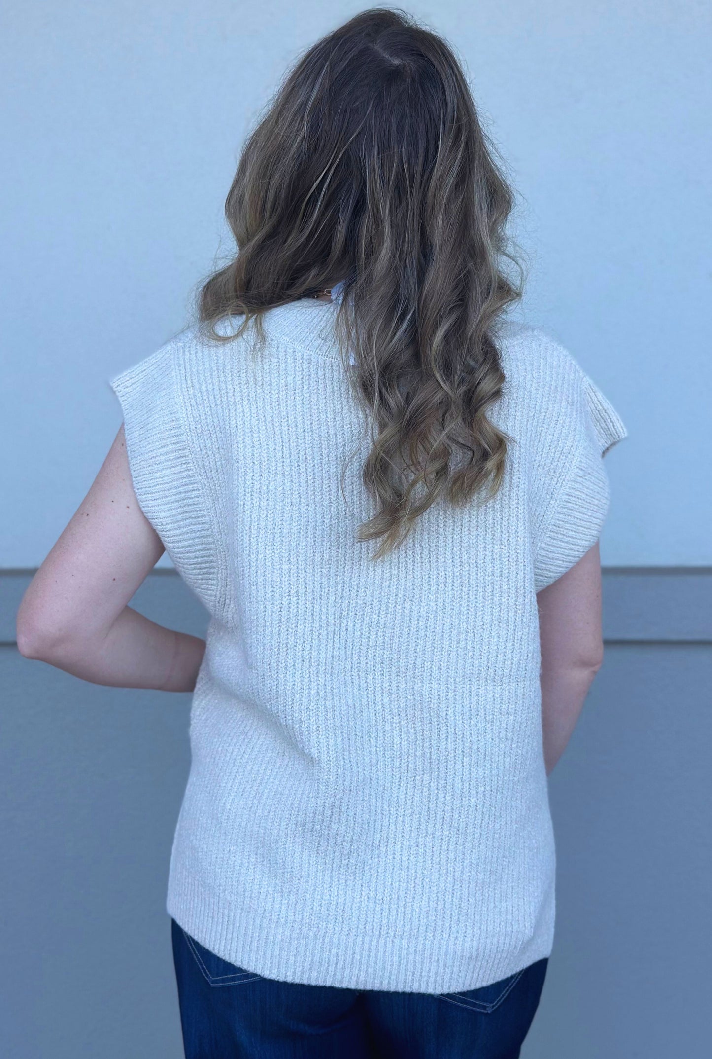 BEIGE KATIE KNIT TOP