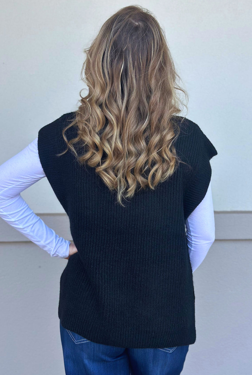 BLACK KATIE KNIT TOP