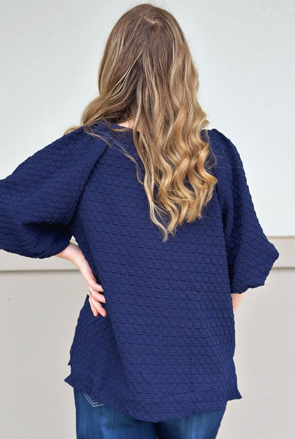 NAVY BRITTNEY TOP