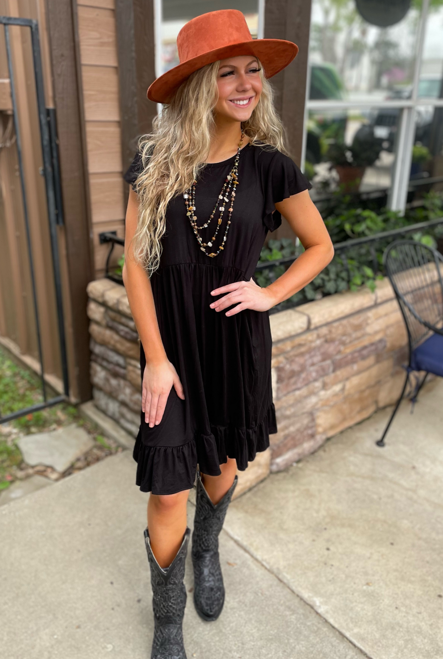 BLACK LOVELY DRESS