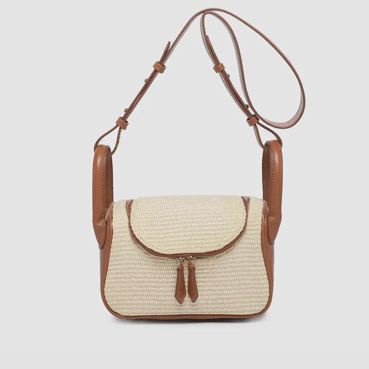 Susan Straw Large Handle Crossbody