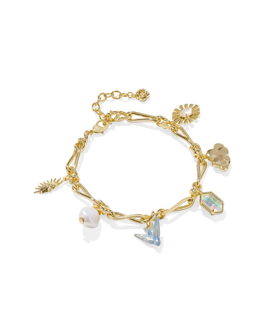 MELODY CHARM BRACELET GOLD NEUTRAL MIX