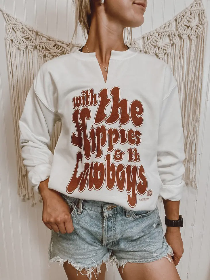 HIPPIES & COWBOYS SWEATSHIRT