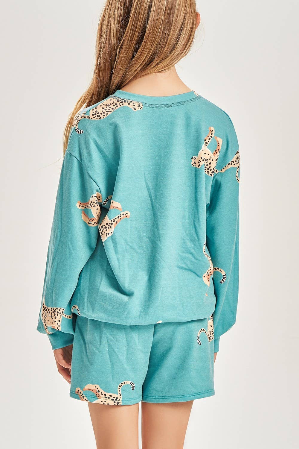Cheetah Print French Terry Sweatshirt