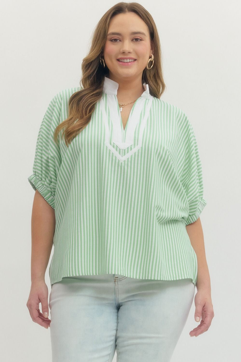 CURVY GREEN GILL TOP