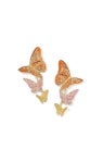 CAILEY ENAMEL BUTTERFLY STATEMENT EARRINGS