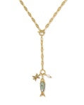PARKER FISH LONG CHARM NECKLACE