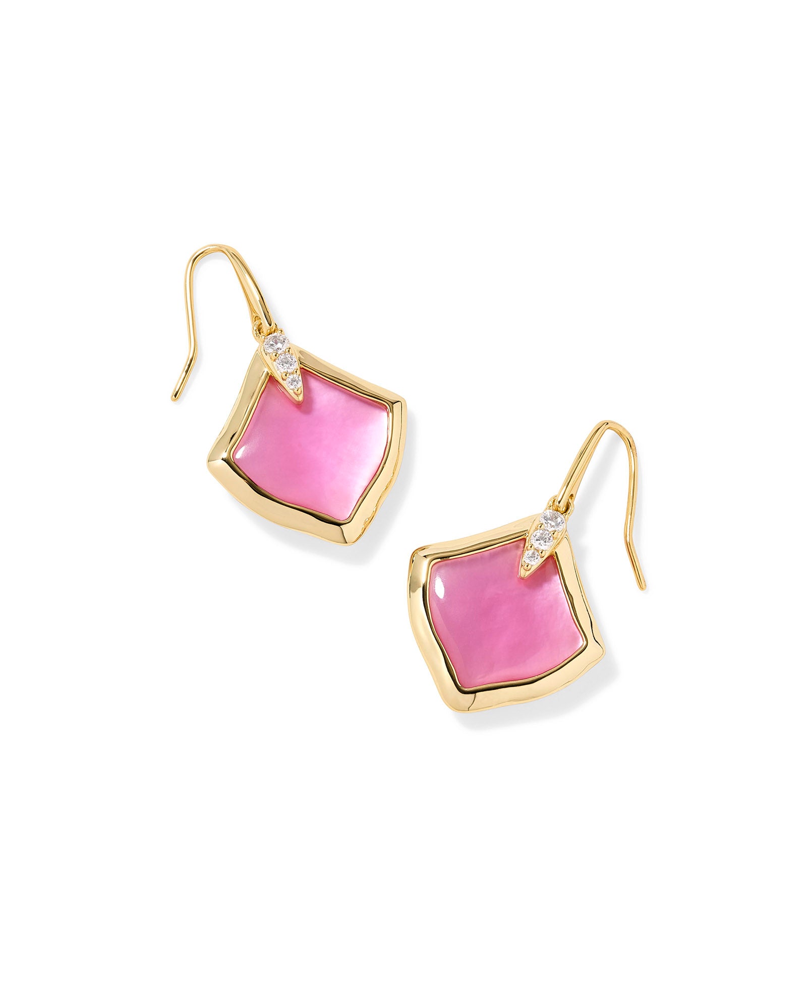 JOELLE DROP EARRINGS GOLD AZALEA ILLUSION