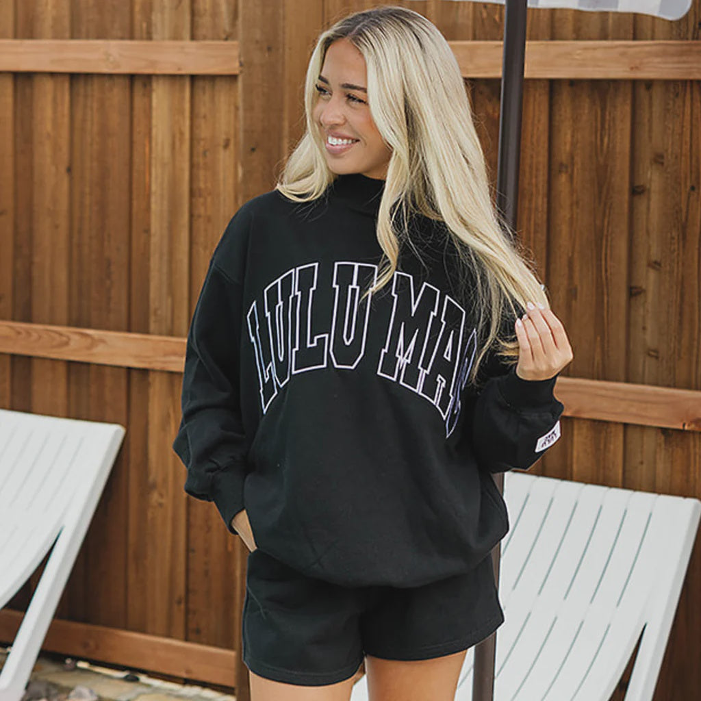 BLACK LM MOCKNECK