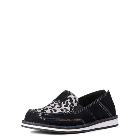 BLACK AND SILVER LEOPARD CRUISERS