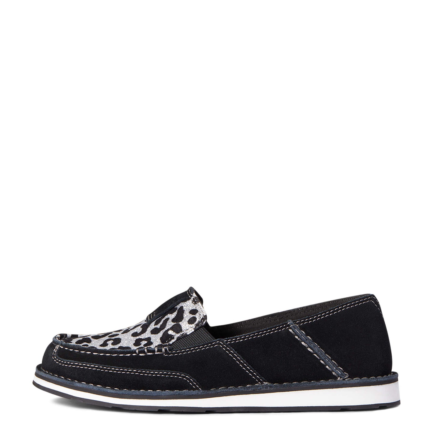 BLACK AND SILVER LEOPARD CRUISERS