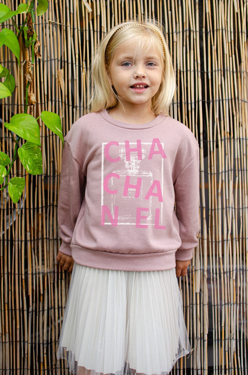 CHA CHA NEL GRAPHIC SWEATSHIRT