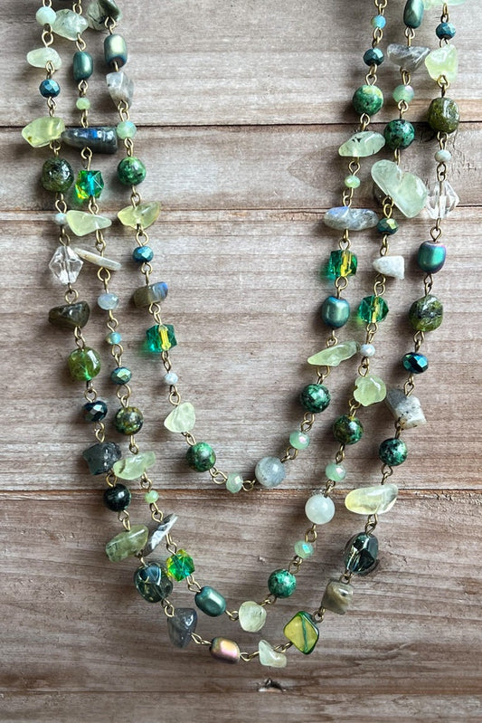 Rachel Necklace Green