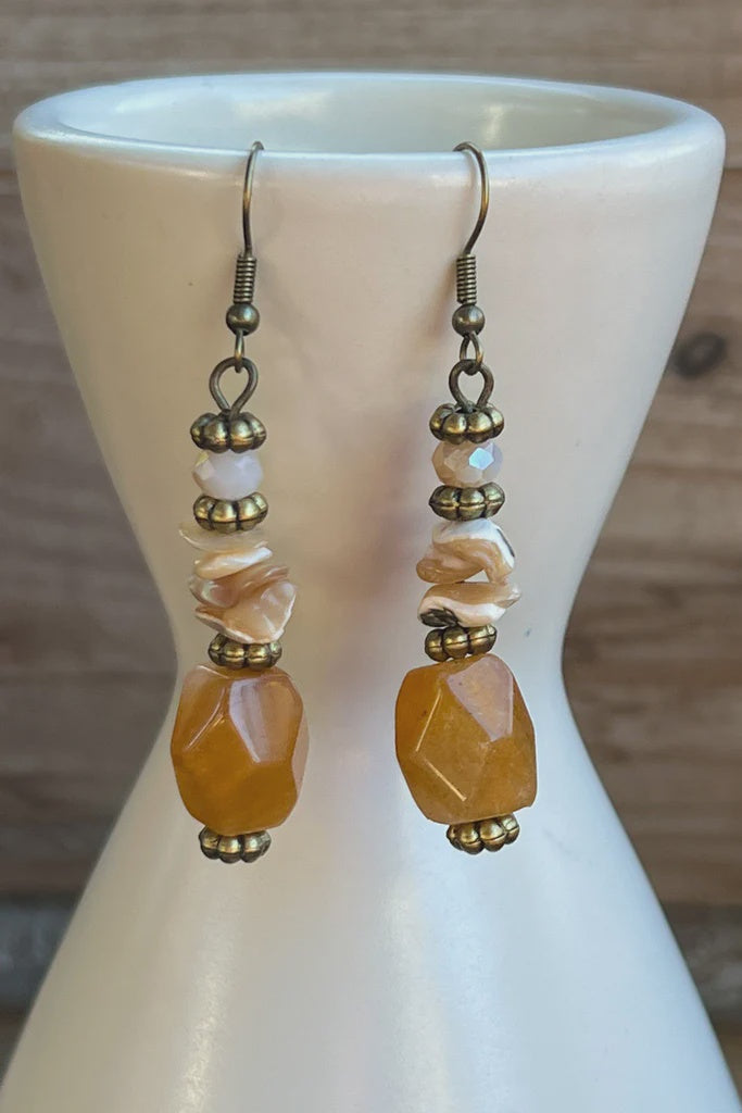 Medina Earrings Beige