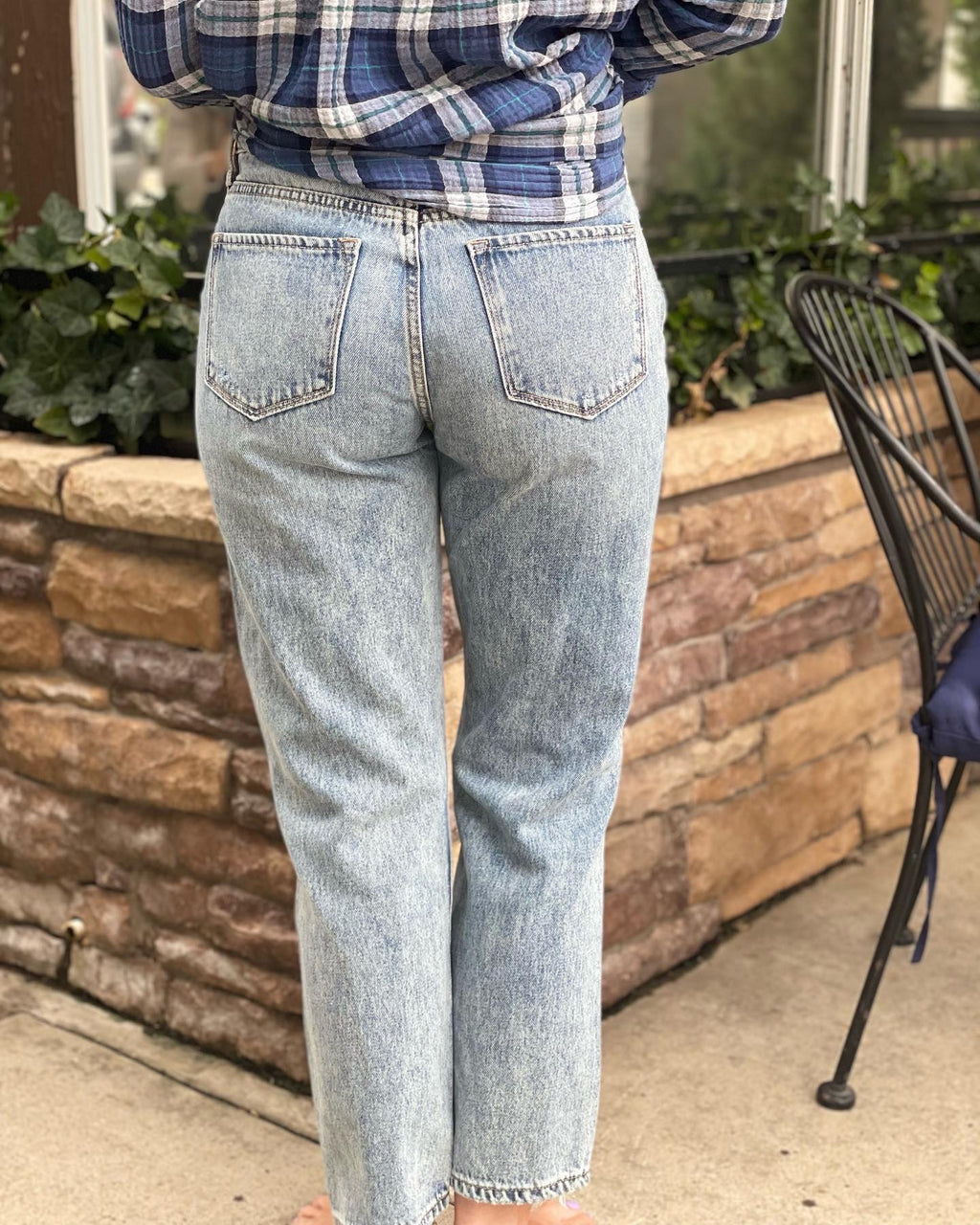 JODI SUPER HIGH RISE CROPPED STRAIGHT JEANS LAKE CITY