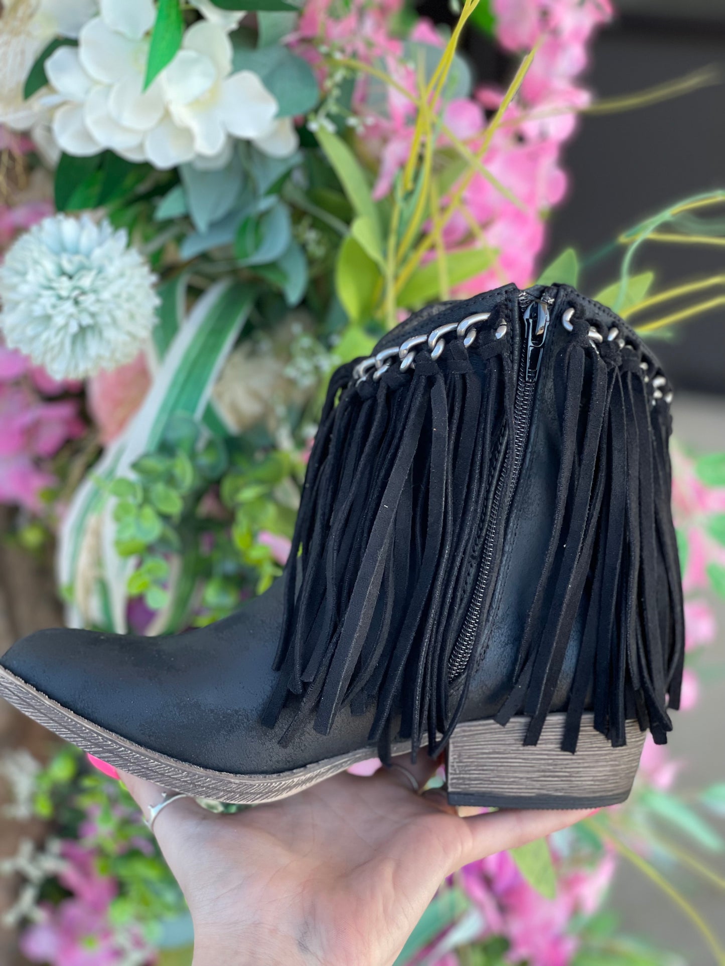 JUNO FRINGE BOOTIES (2 COLORS)