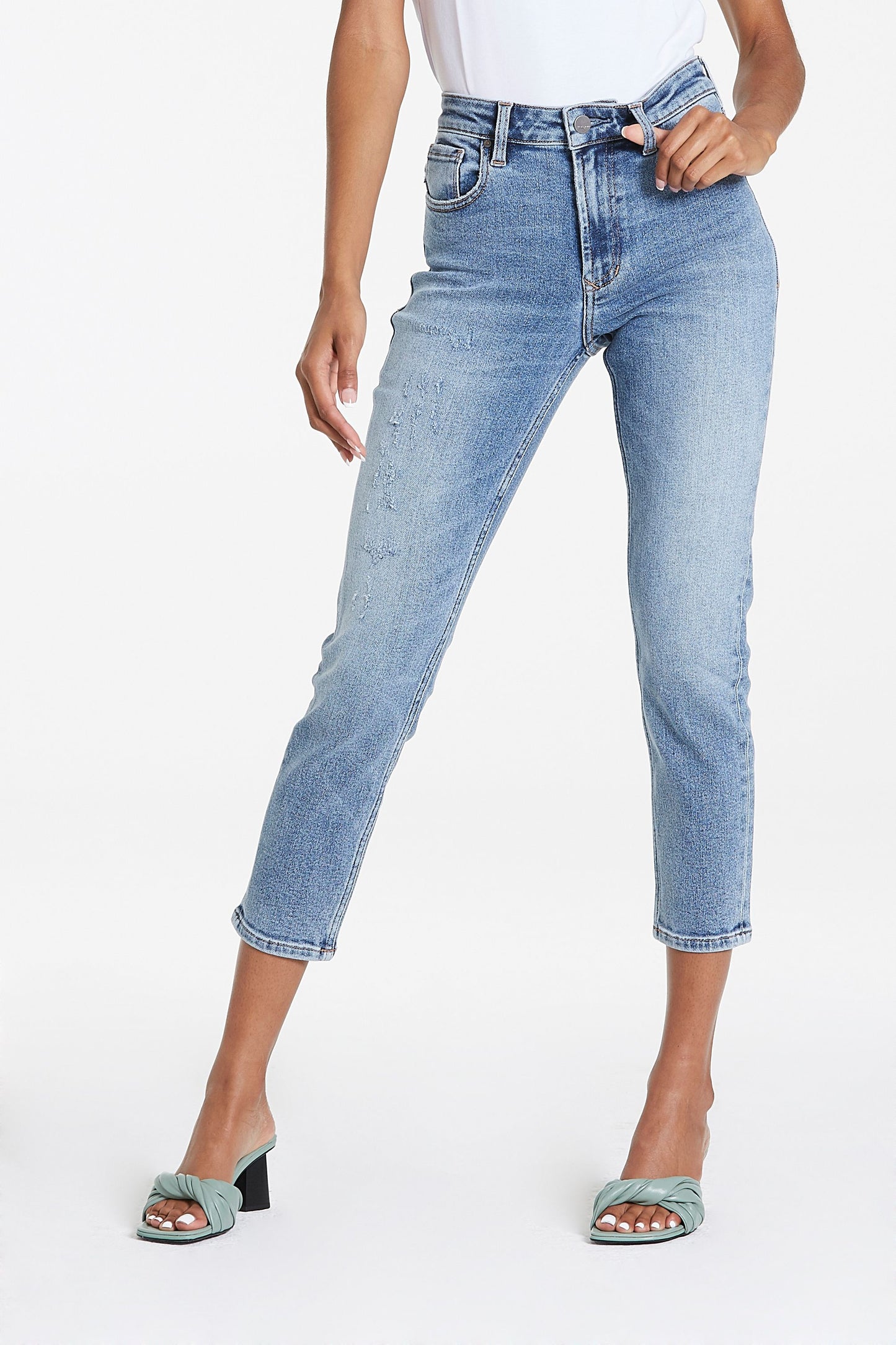 ROXIE DEAR JOHN SUPER HIGH RISE CROPPED SKINNY